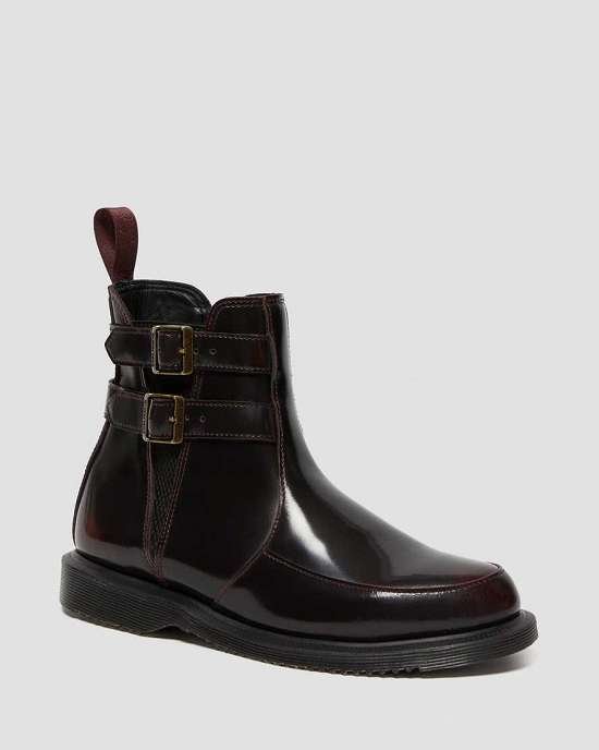Botas Chelsea Dr. Martens Flora Arcadia Mujer Vino MX-26738